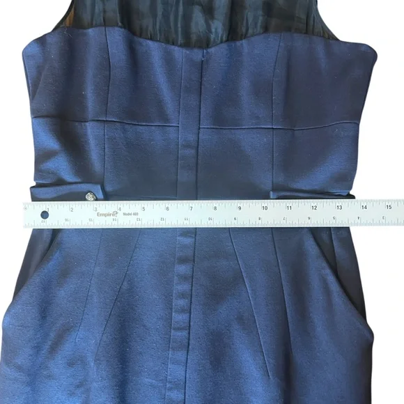 Cynthia Steffe Sleeveless Navy Blue Nautical Dress Women’s Size 2 - Picture 10 of 15